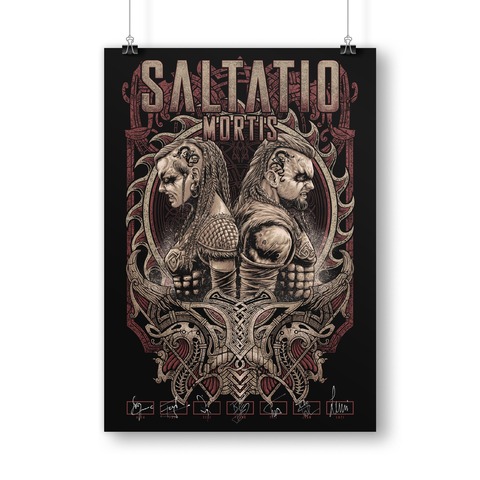 My Mother Told Me von Saltatio Mortis - Siebdruckposter limitiert jetzt im Saltatio Mortis Store